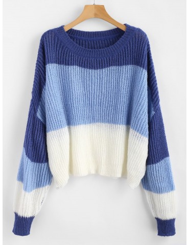  Oversized Stripes Sweater - Multi